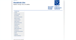 Desktop Screenshot of herzklinik-ulm.de